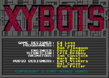 Xybots (rev 2) screen shot title